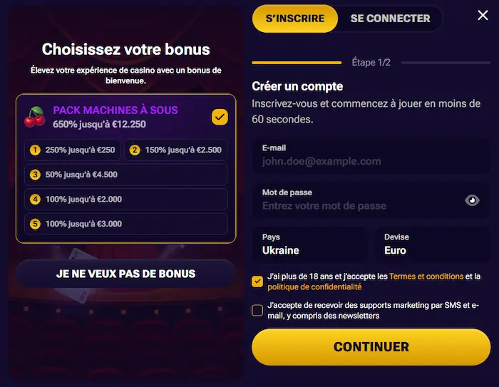 Spin Time Casino login